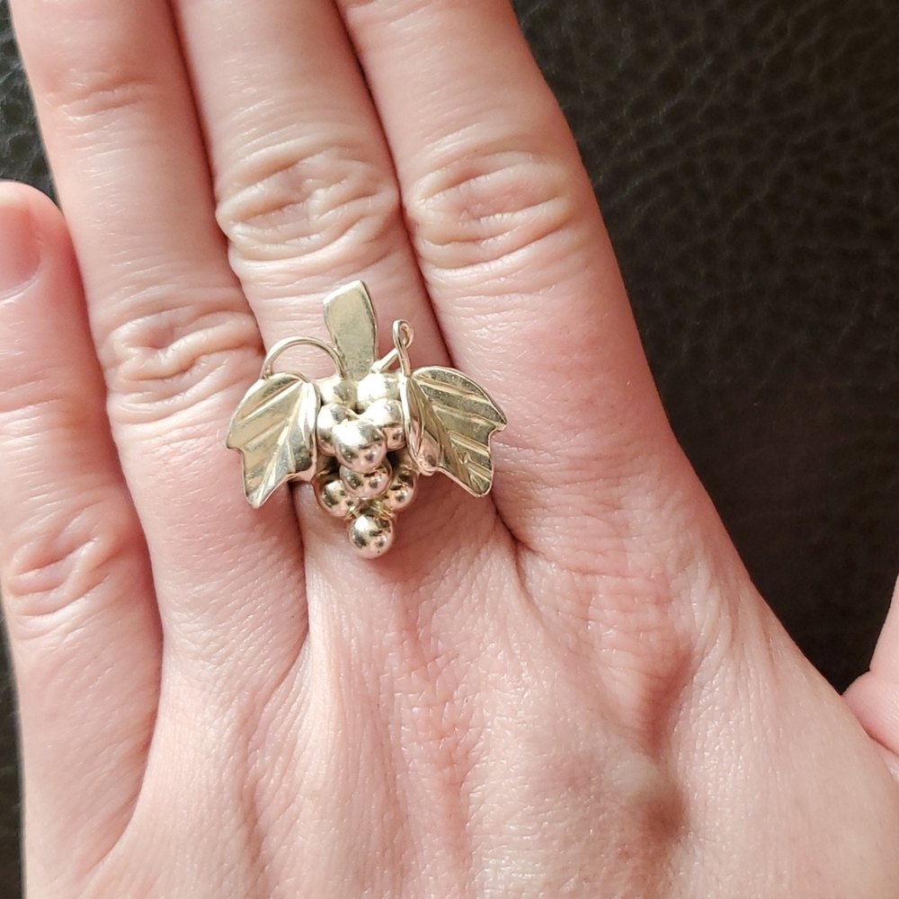 Vtg Sterling Silver Adjustable Ring - image 8